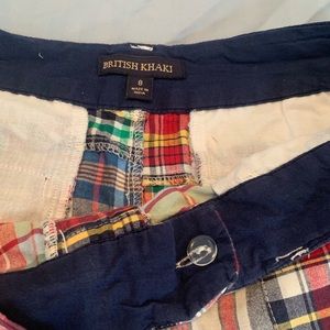 Women’s colorful plaid shorts